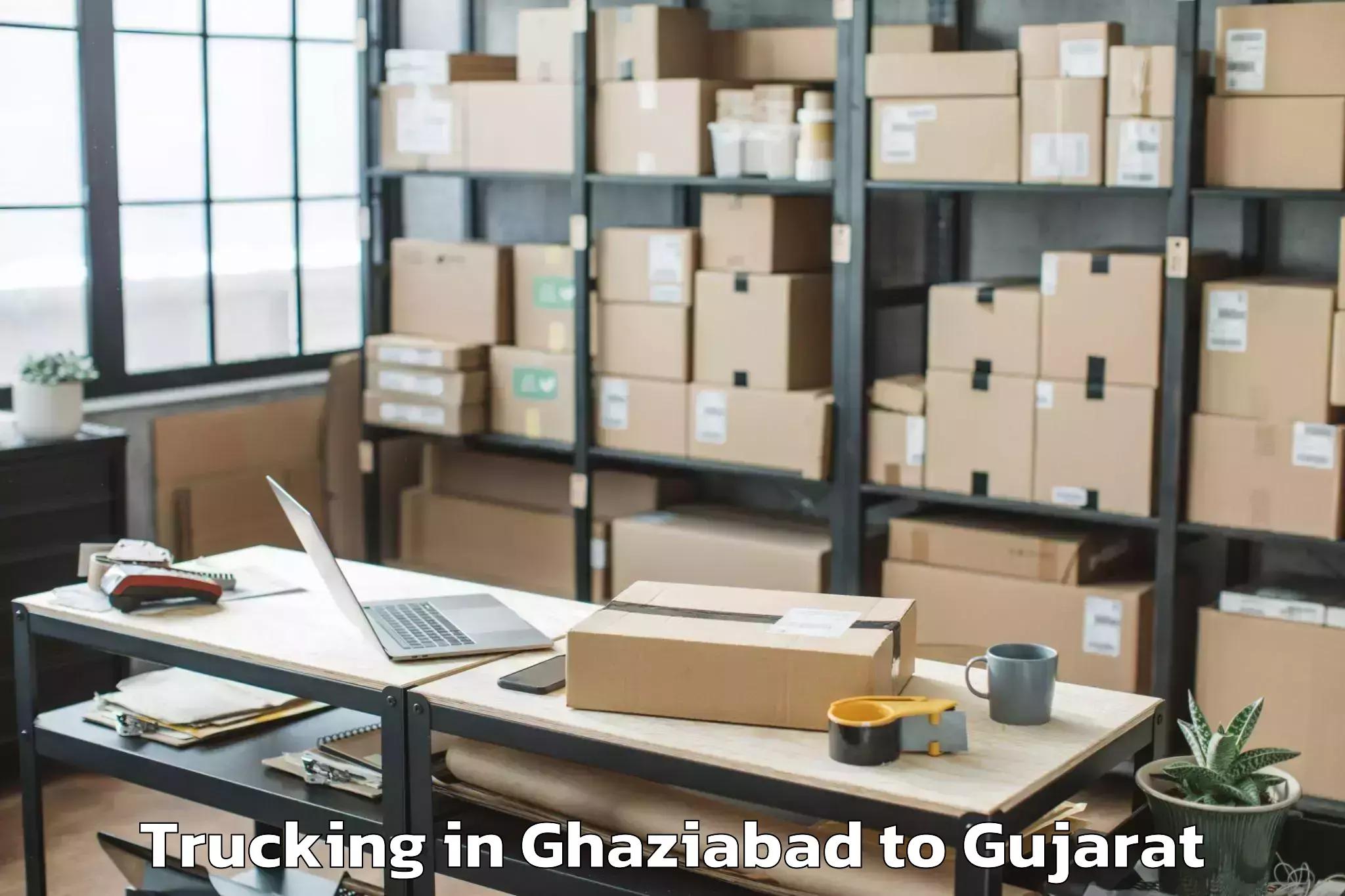 Top Ghaziabad to Balasinor Trucking Available